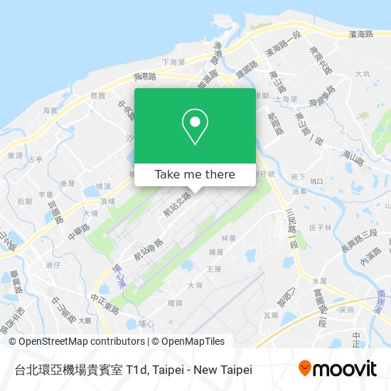 台北環亞機場貴賓室 T1d map