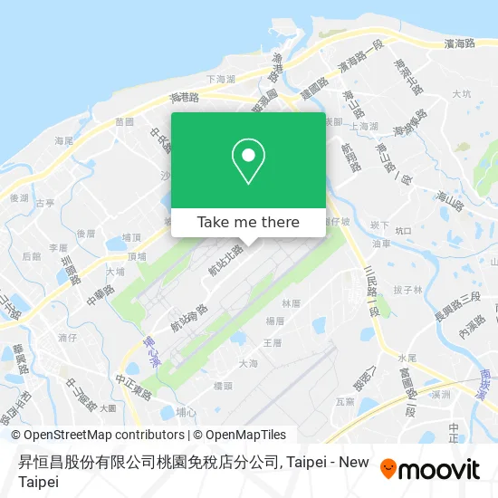 昇恒昌股份有限公司桃園免稅店分公司 map