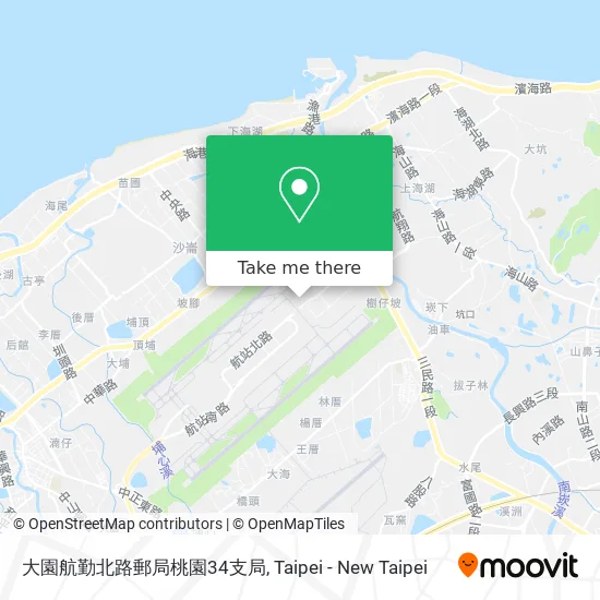 大園航勤北路郵局桃園34支局 map