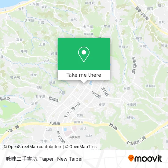 咪咪二手書坊地圖