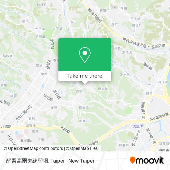 醒吾高爾夫練習場地圖