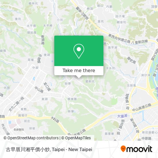古早厝川湘平價小炒 map