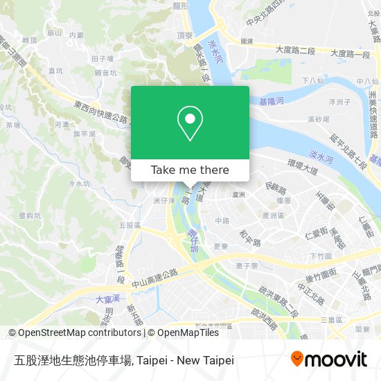 五股溼地生態池停車場 map