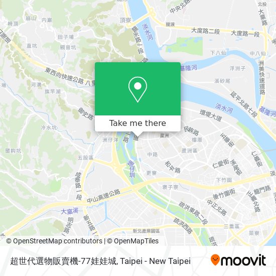 超世代選物販賣機-77娃娃城 map