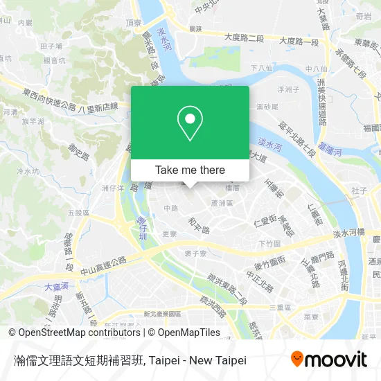 瀚儒文理語文短期補習班地圖