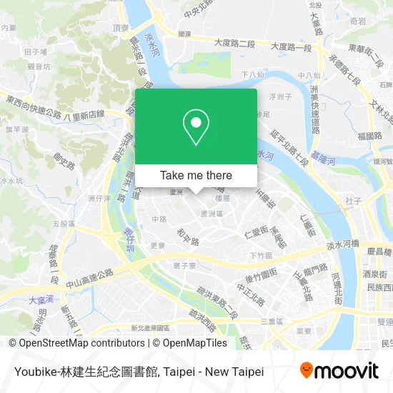Youbike-林建生紀念圖書館地圖