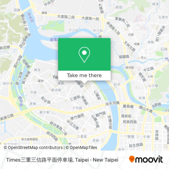 Times三重三信路平面停車場 map