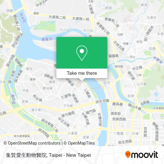 集賢愛生動物醫院地圖