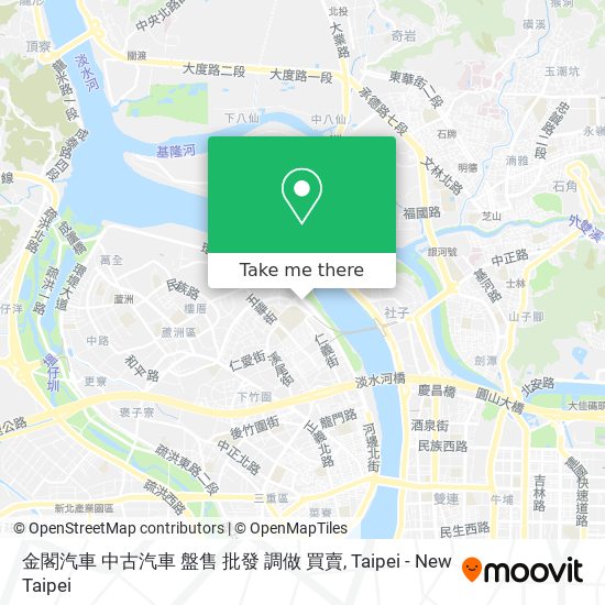 金閣汽車 中古汽車 盤售 批發 調做 買賣 map