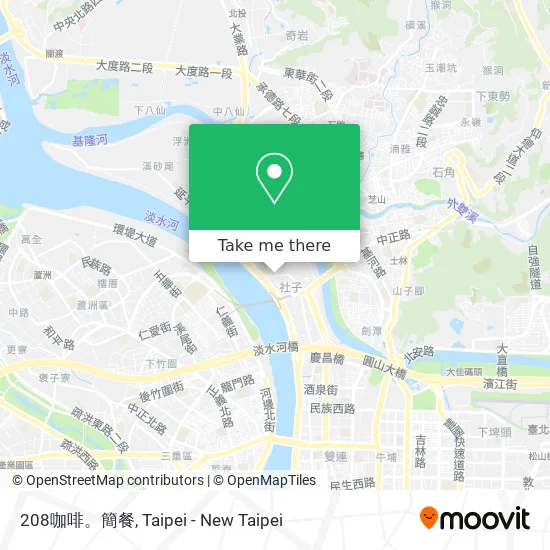 208咖啡。簡餐 map
