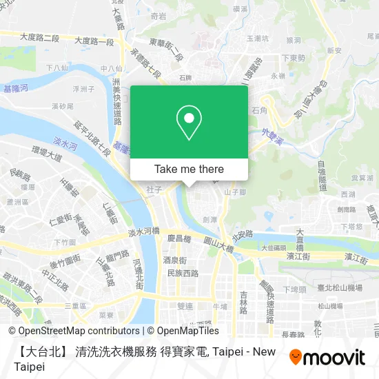 【大台北】 清洗洗衣機服務 得寶家電地圖