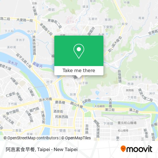 阿惠素食早餐 map