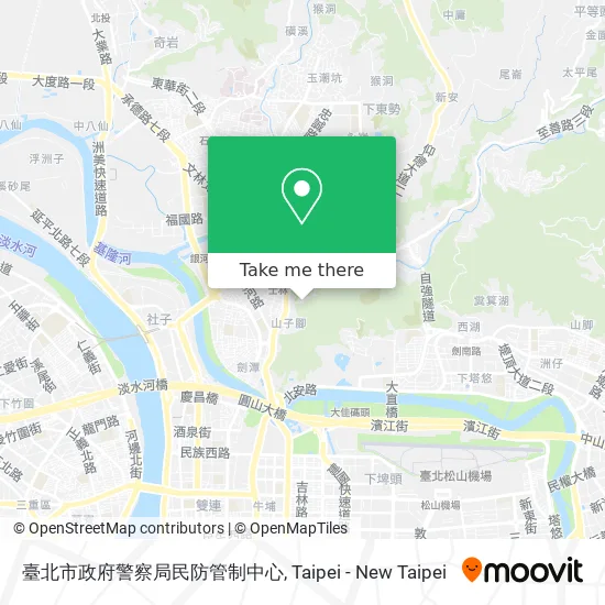 臺北市政府警察局民防管制中心 map