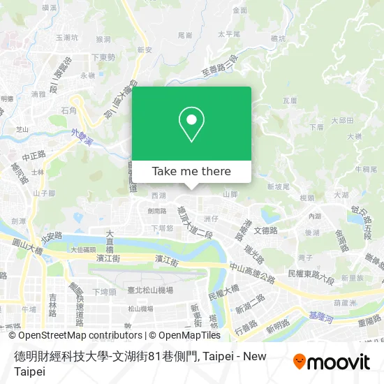 德明財經科技大學-文湖街81巷側門 map