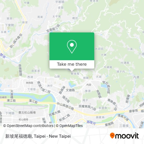 新坡尾福德廟 map