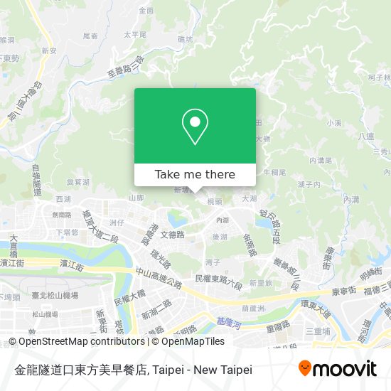 金龍隧道口東方美早餐店 map