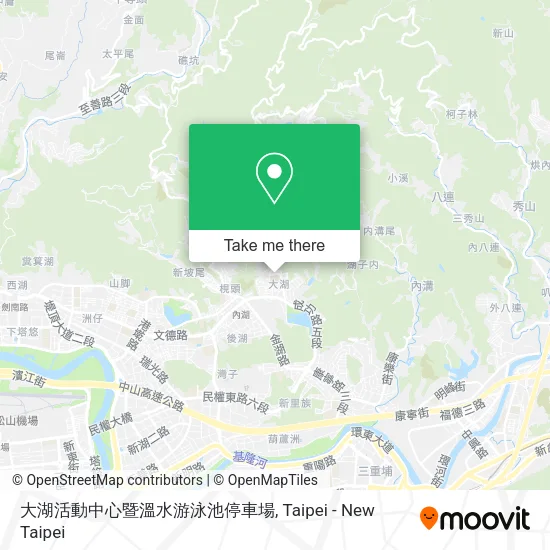 大湖活動中心暨溫水游泳池停車場 map