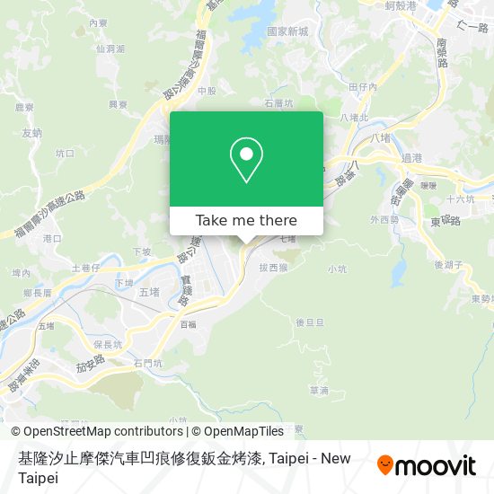 基隆汐止摩傑汽車凹痕修復鈑金烤漆地圖