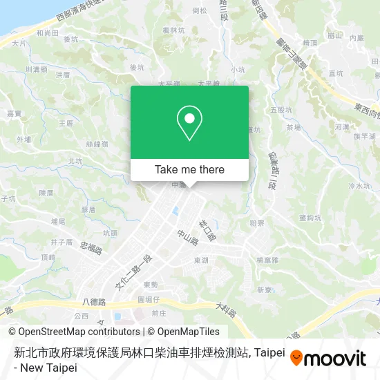 新北市政府環境保護局林口柴油車排煙檢測站地圖