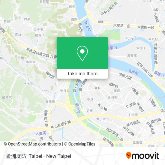 蘆洲堤防 map