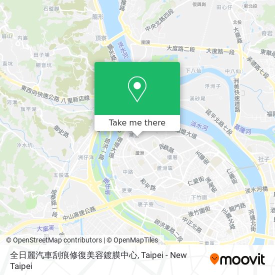 全日麗汽車刮痕修復美容鍍膜中心 map