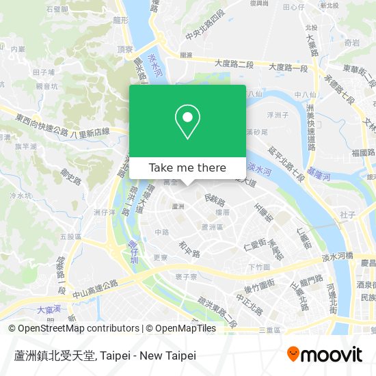 蘆洲鎮北受天堂 map