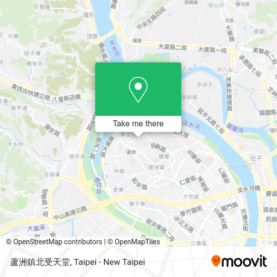 蘆洲鎮北受天堂地圖