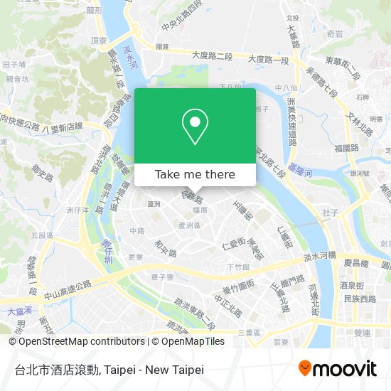 台北市酒店滾動 map