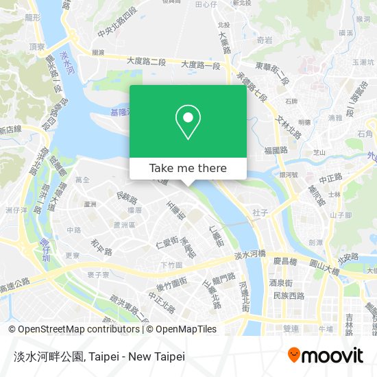 淡水河畔公園 map