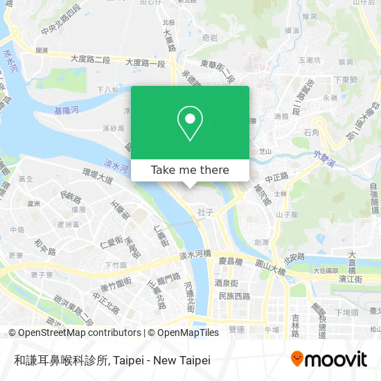 和謙耳鼻喉科診所 map