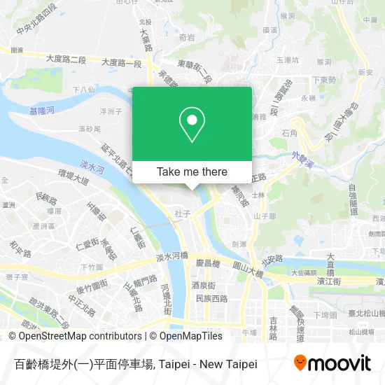 百齡橋堤外(一)平面停車場地圖