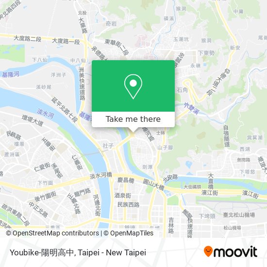 Youbike-陽明高中地圖