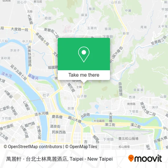 萬麗軒 - 台北士林萬麗酒店地圖