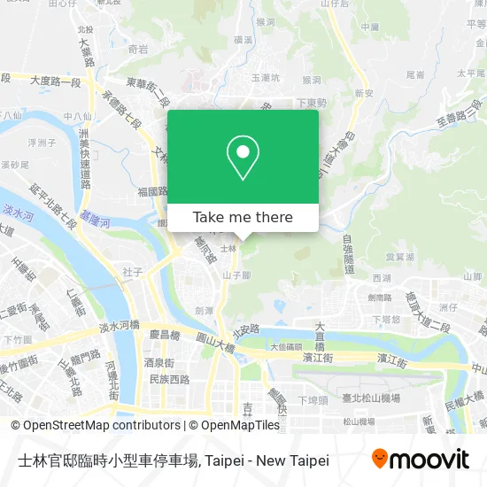 士林官邸臨時小型車停車場 map