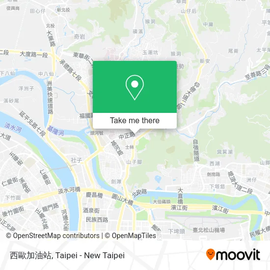 西歐加油站 map