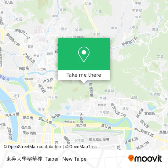 東吳大學榕華樓 map