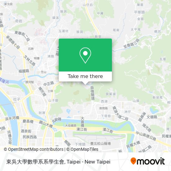 東吳大學數學系系學生會 map