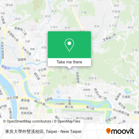 東吳大學外雙溪校區地圖