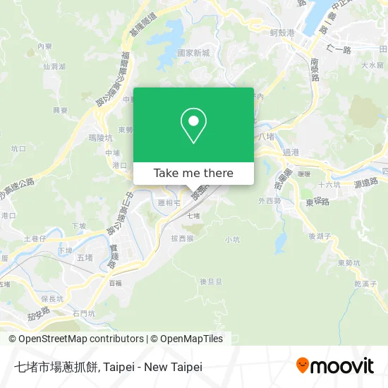 七堵市場蔥抓餅 map