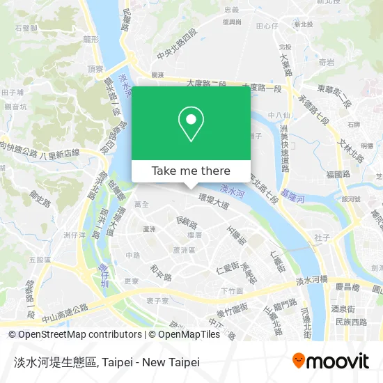 淡水河堤生態區 map