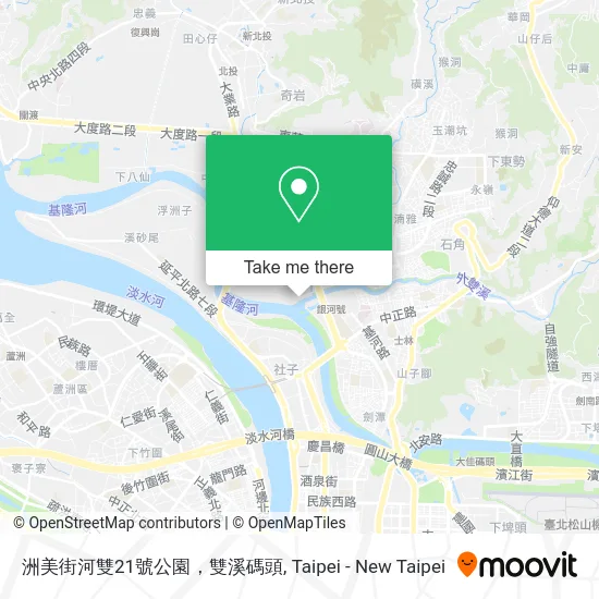 洲美街河雙21號公園，雙溪碼頭 map