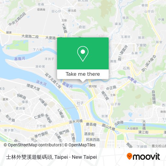 士林外雙溪遊艇碼頭地圖