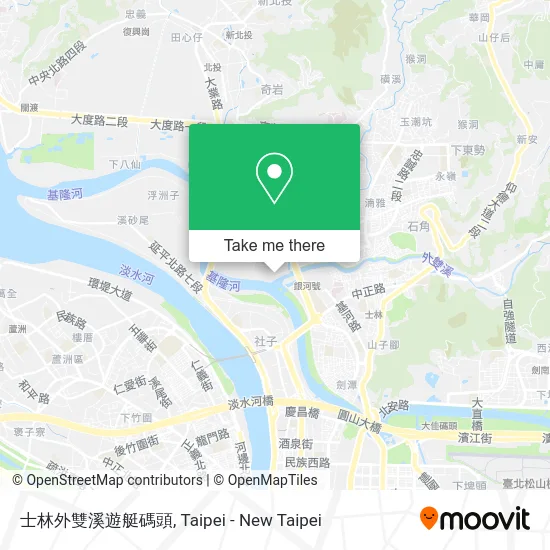 士林外雙溪遊艇碼頭 map