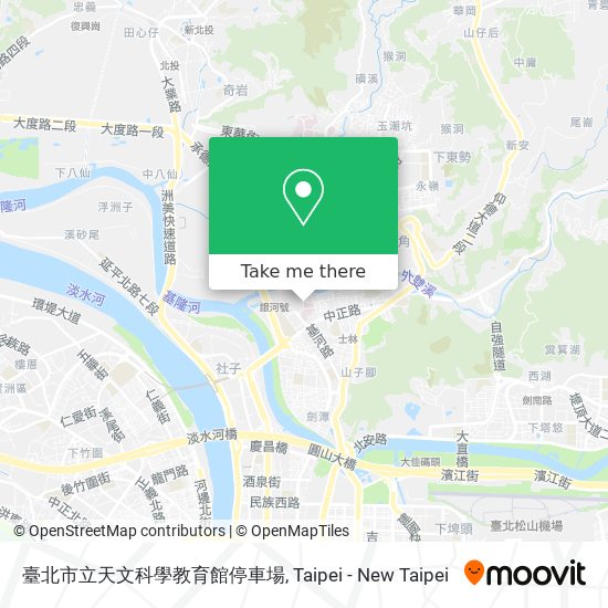 臺北市立天文科學教育館停車場 map