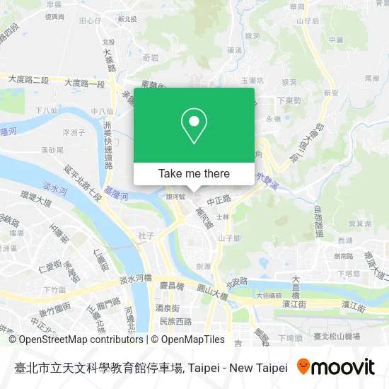 臺北市立天文科學教育館停車場地圖