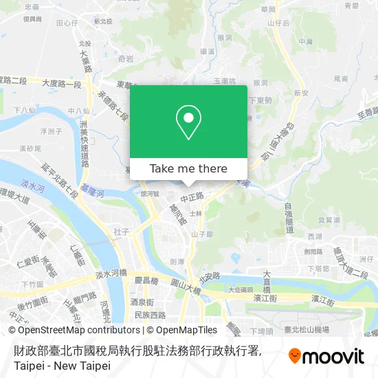 財政部臺北市國稅局執行股駐法務部行政執行署 map