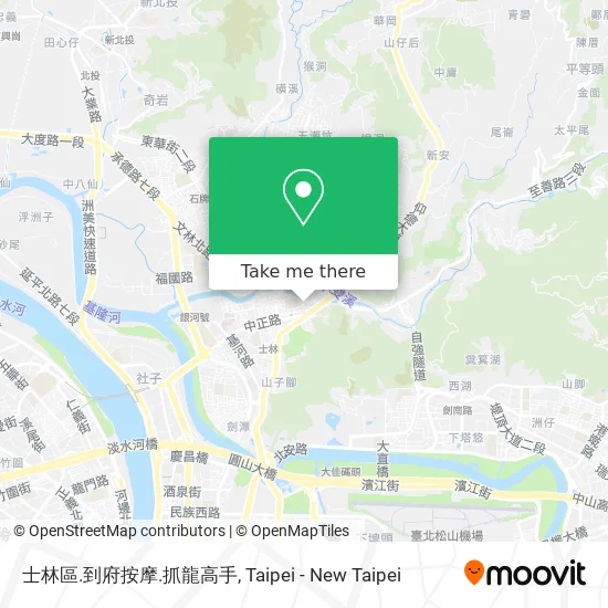 士林區.到府按摩.抓龍高手地圖