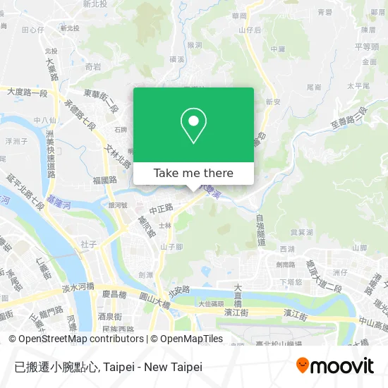 已搬遷小腕點心地圖