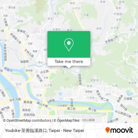 Youbike-至善臨溪路口 map