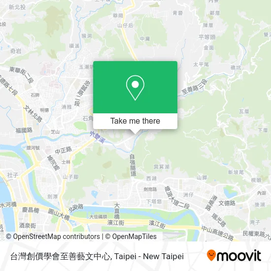 台灣創價學會至善藝文中心地圖